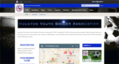 Desktop Screenshot of houstonyouthsoccer.com
